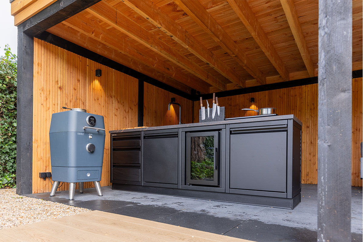 Life-Steel buitenkeuken met koelkast