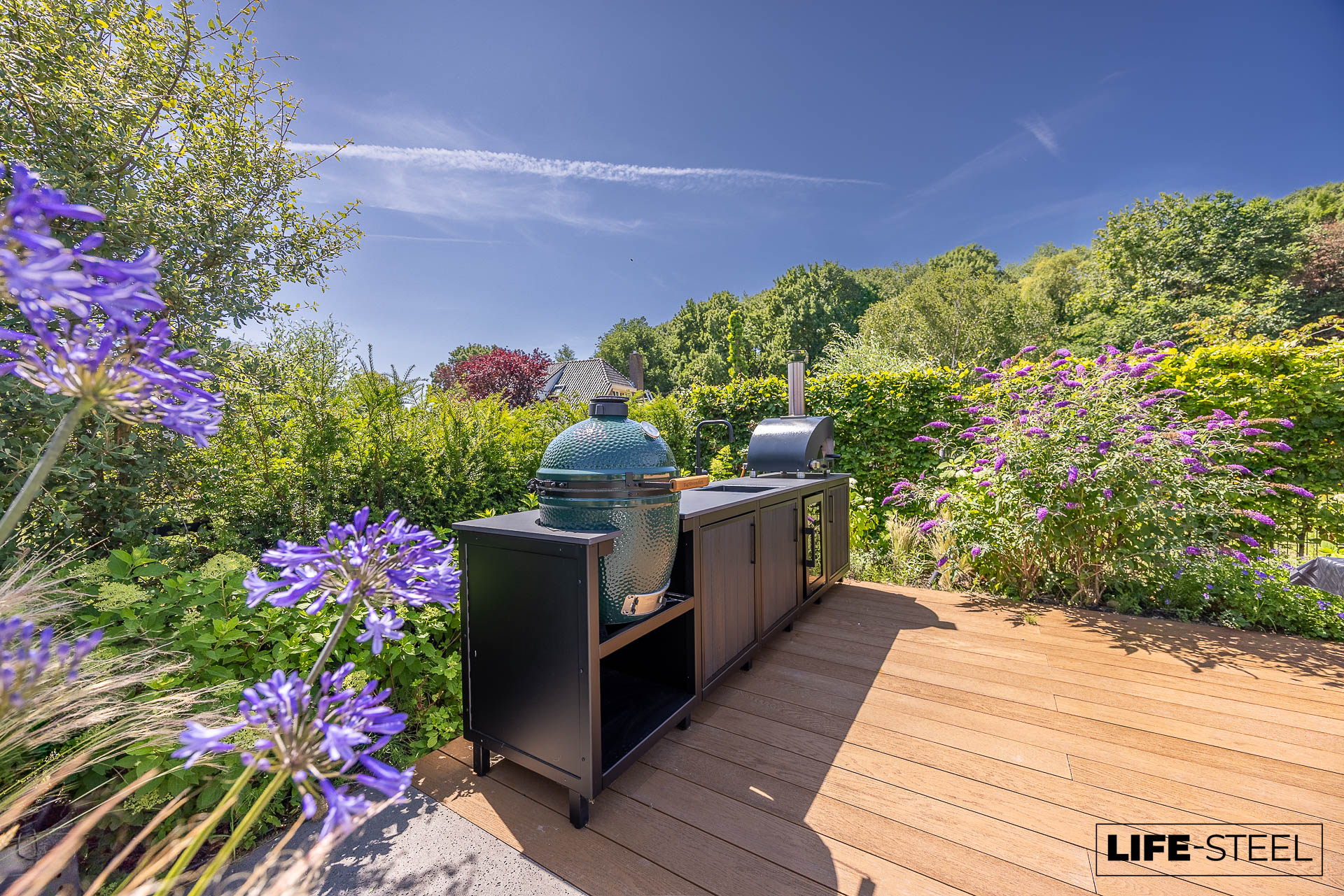 Buitenkeuken met kamado - Life-steel